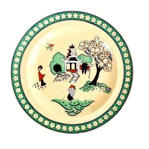 Antique Wedgwood Etruria Pagoda Plate Hand Painted READ